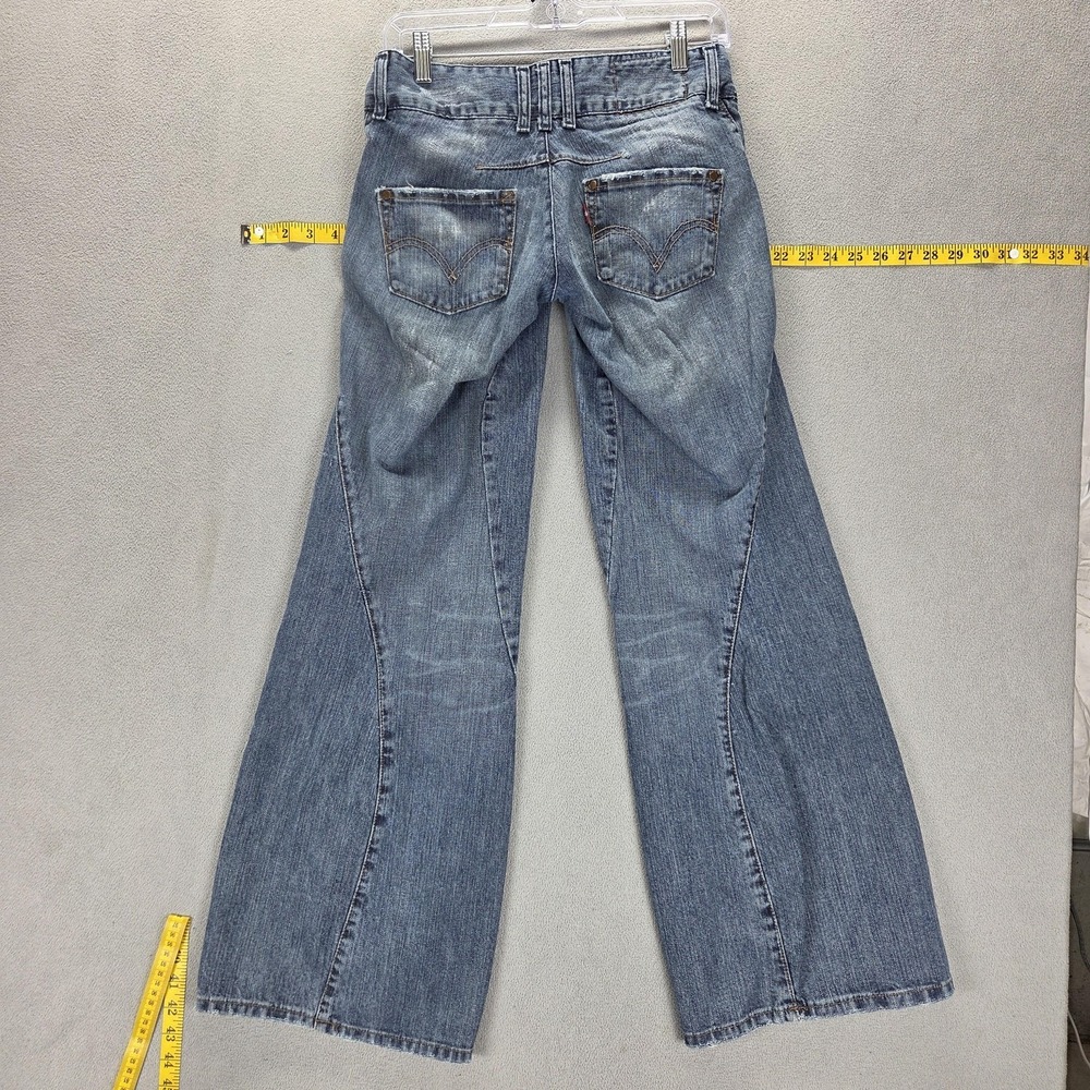 VTG Levis Engineered Jeans Womens 26x32 Blue Twisted Baggy Wide Leg Y2K Skater